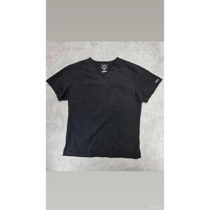 Black Cherokee Workwear Professionals Scrubs Mens V Neck Top WW675 BLK Sz Medium